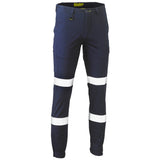 Bisley Cuffed Taped Work Pant - Navy