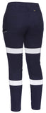 Bisley Women's Taped Mid Rise Stretch Cotton Pant