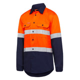 Hard Yakka Core Hi-Vis Vented Long Sleeve Taped Cotton Work Shirt