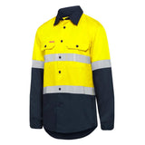 Hard Yakka Core Hi-Vis Vented Long Sleeve Taped Cotton Work Shirt