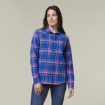 Women's Check Flannel Shirt - Electric