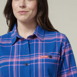 Women's Check Flannel Shirt - Electric